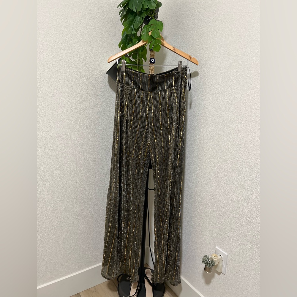 PAPAYA Wide Leg Sequins Pants